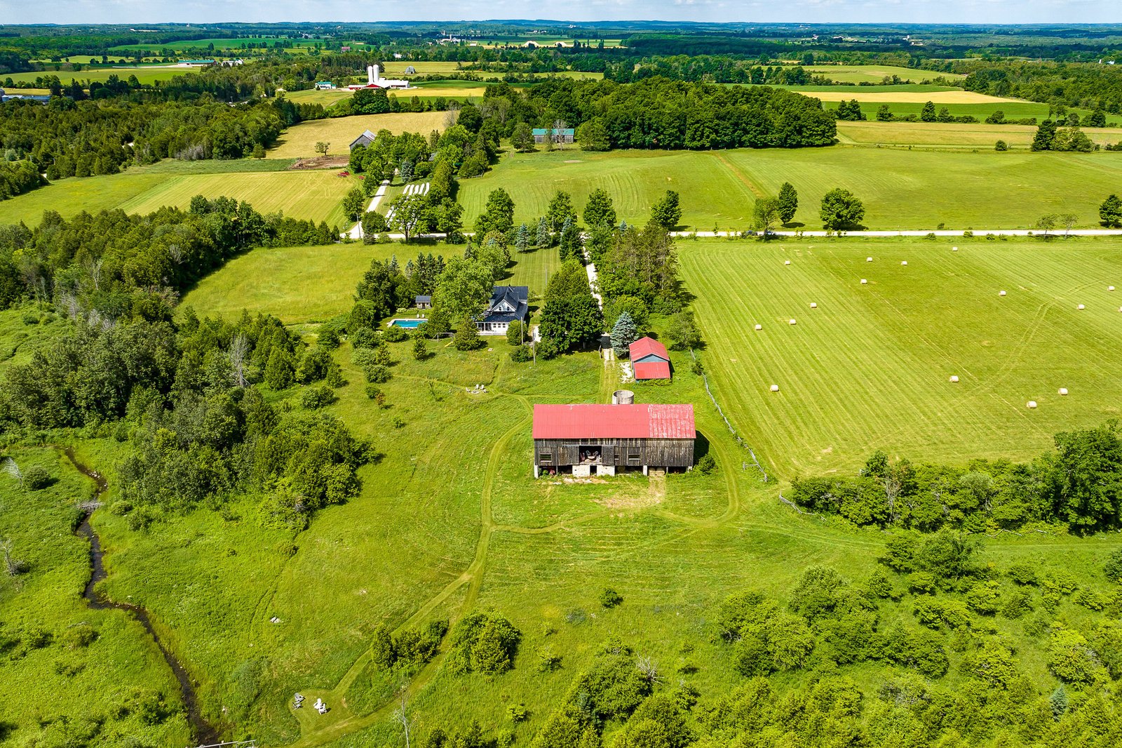 Property lot lines aerial